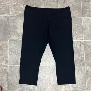 lululemon athletica Wunder Under Black Crop Leggings